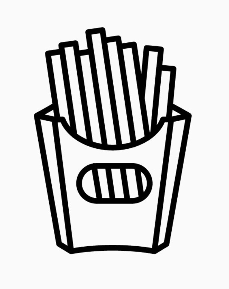 Пнг картошка фри рисунок