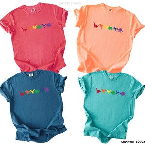Rainbow Dinosaur Pride Shirt: LGBT Dino T-Rex Tee image 9