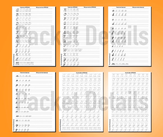 Lettres Cursives Imprimables