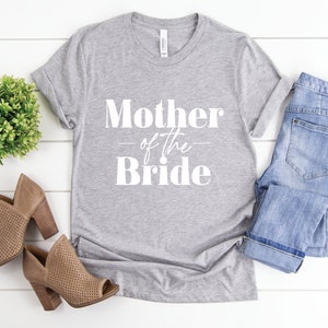 Mother of the Bride Shirt Mom Tshirt Bachelorette Shirt Wedding Tee Reception Shirts Married Womans Shirt Bridal Shower Tee Heart image 2