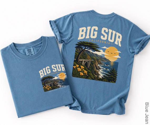 Big Sur California Shirt - Coastal Tee West Coast Beach Nature Travel Souvenir Gift