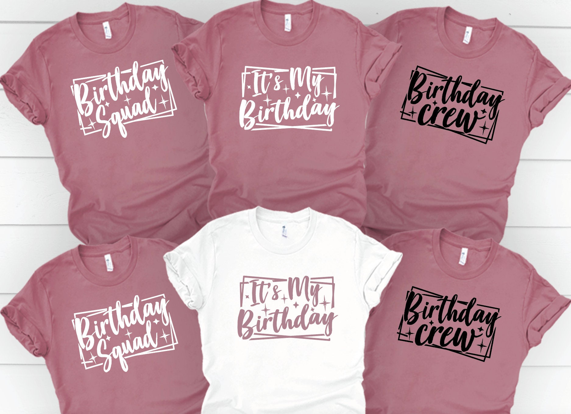 Buy It's My Birthday Squad Crew Bundle Digital Design Cute SVG Online