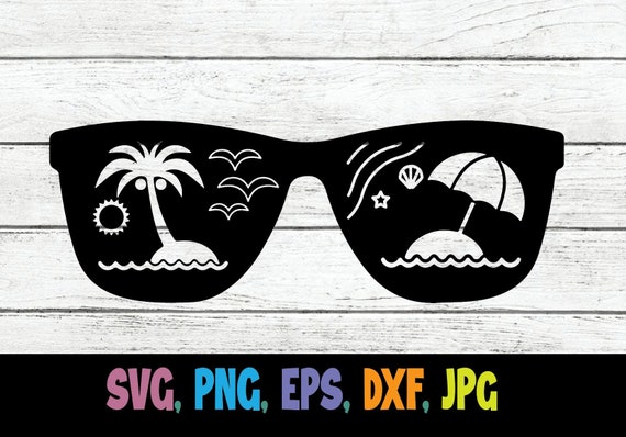 Sunglasses Beach Svg Sunglasses Clipart Glasses For Beach Etsy
