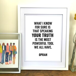 Oprah Quote Print Etsy