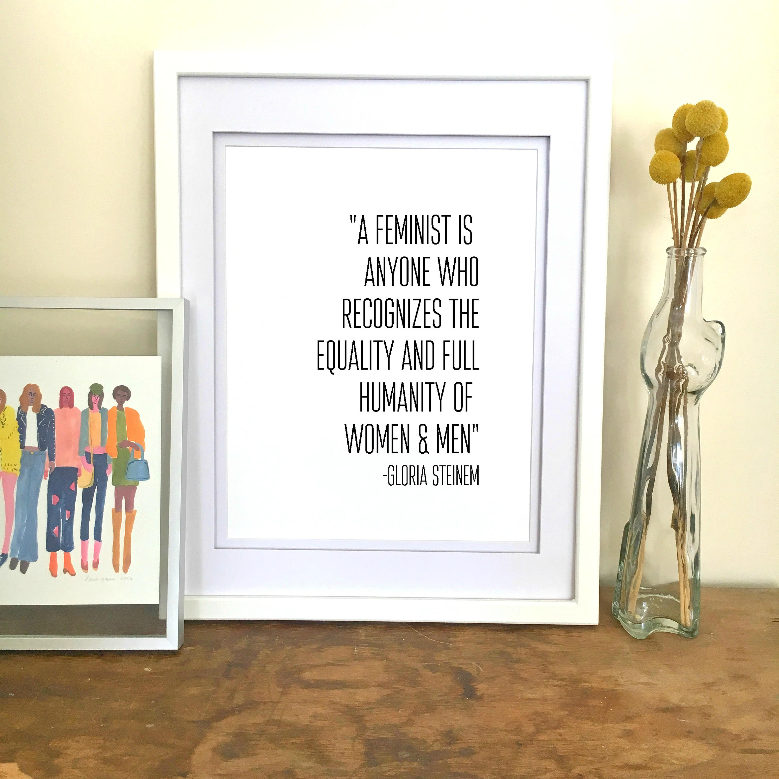 Gloria Steinem Quote Print Feminist Quote Gloria Steinem Art | Etsy