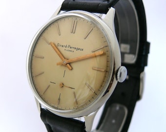Vintage Girard Perregaux handmatig opwindbaar herenhorloge verzamelaarshorloge goede staat Zwitsers
