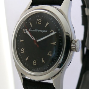 Vintage Girard Perregaux Manual Wind Men Wristwatch Collector Watch Good Working Condition Swiss