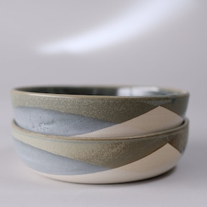 stoneware pasta bowl moss