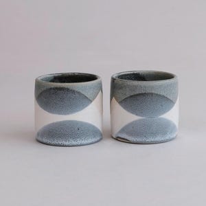 moss espresso cup - shot glass - handmade, porcelain