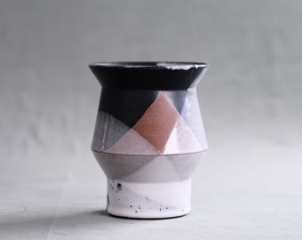 Seconds - fire+snow angular vase