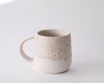 sea salt - handmade curvy stoneware mug