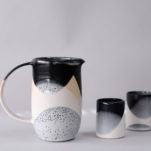 snow stoneware pitcher