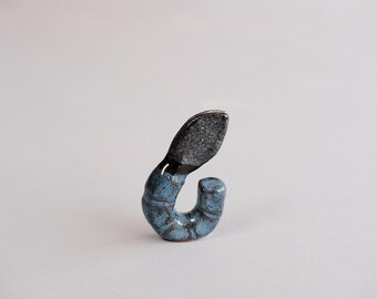Shrimp - handmade stoneware sculpture