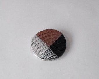 porte-savon simple brutaliste - fait main, grès