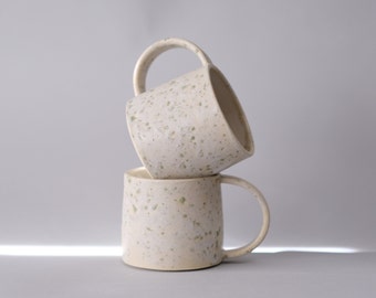 sea salt - handmade cappuccino stoneware mug