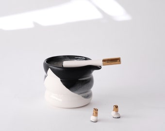 snow porcelain ashtray cup