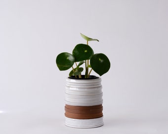 Sample - handmade stoneware planter and drip tray