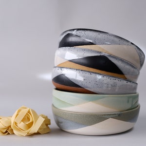 stoneware pasta bowl image 1