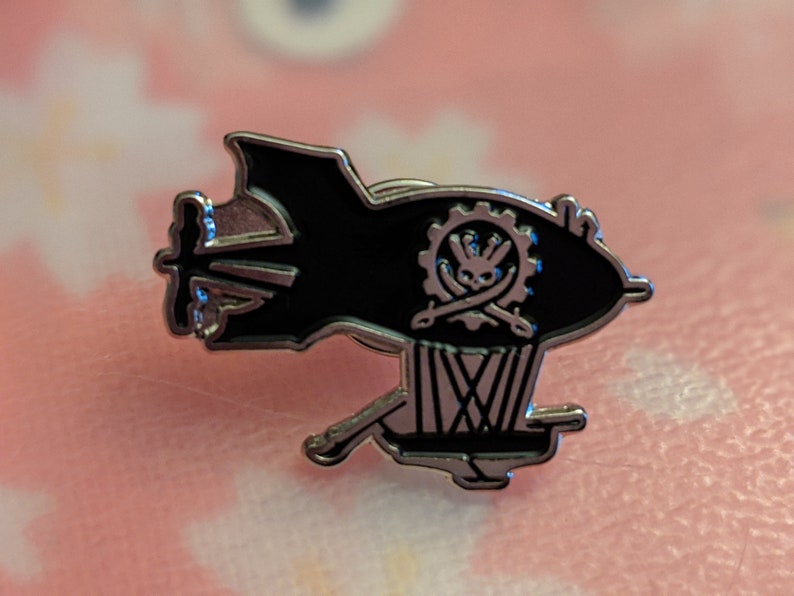 x3 Pin Set: Airship Pirate Logo World of Breaks Pin image 2