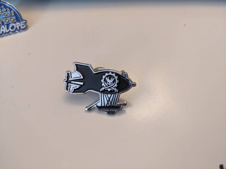 x3 Pin Set: Airship Pirate Logo World of Breaks Pin image 5