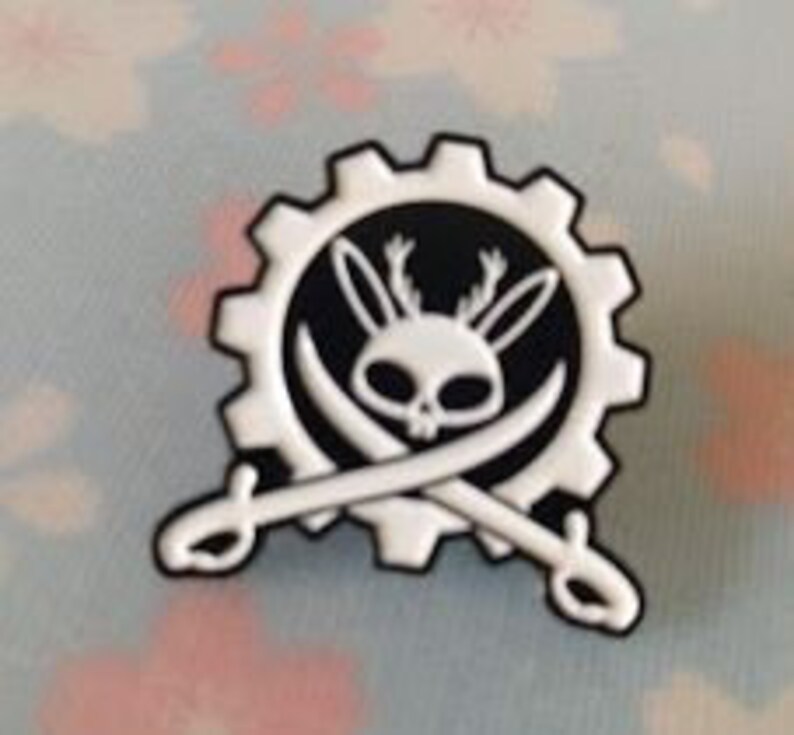 x3 Pin Set: Airship Pirate Logo World of Breaks Pin image 6