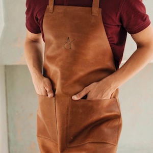 Dense craft apron Leather apron Apron for men Personalized apron Craft Apron Apron for blacksmith Work apron Butcher apron Artisan apron image 5