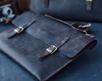 Handmade leather folder, Leather document holder, Folder Case, office paper case, file folder portfolio folder, Bag For Documents