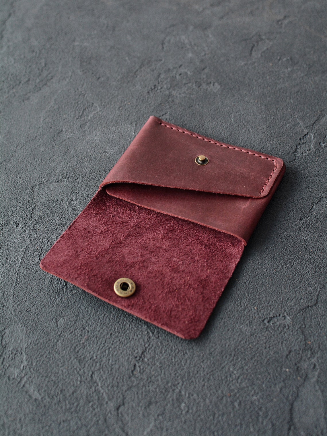 Portefeuille en cuir / sac ?� main compact / Portefeuille en | Etsy France