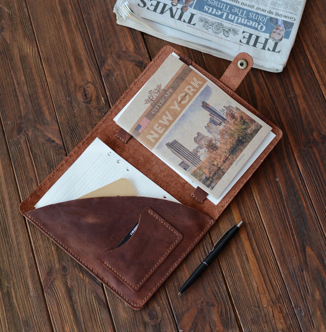 Couverture en cuir personnalisée A5, couvertures pour ordinateur