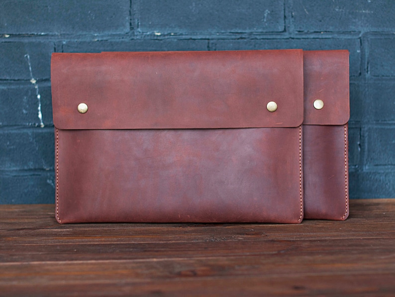Handmade Leather Folder Leather Document Holder Folder Case Etsy