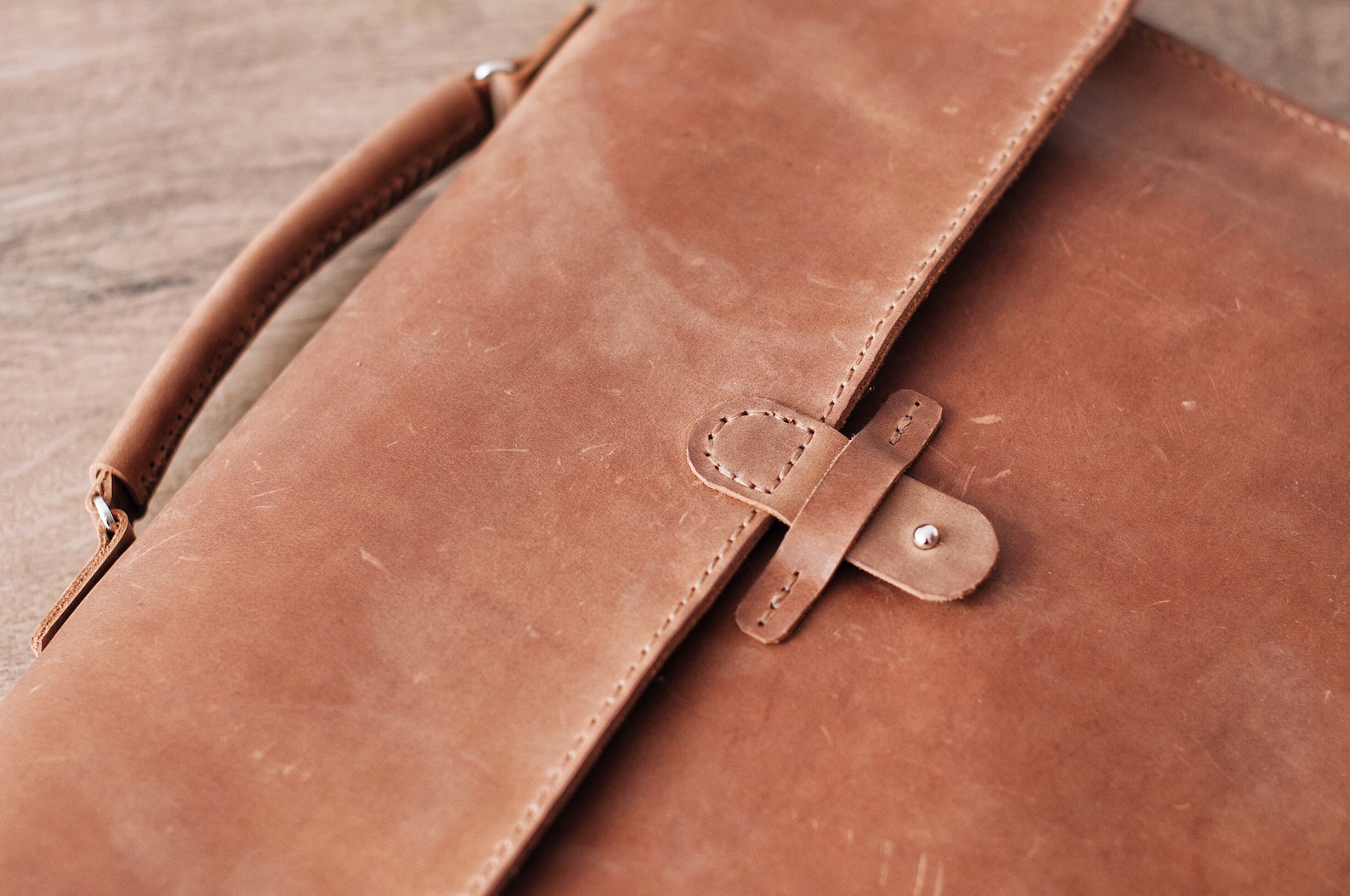 Leather Messenger Bag Leather Briefcase Handmade Leather Etsy