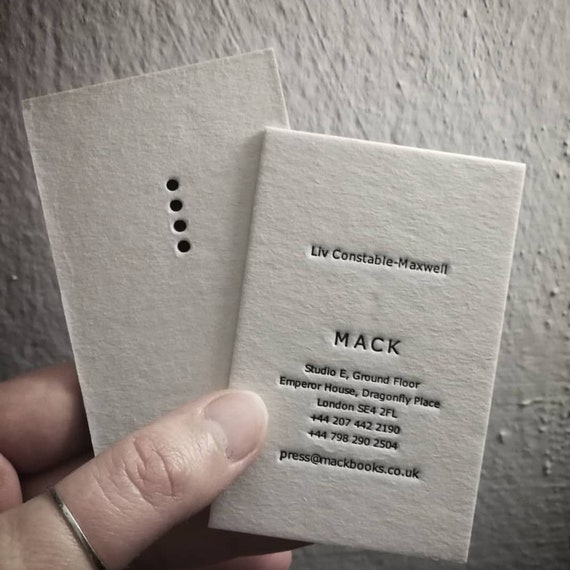 Business Card Custom Both Side Business Card Letterpress Etsy