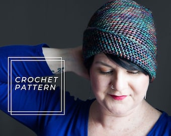 Crochet Pattern || Crochet Hat Pattern || Crochet Beanie Pattern || Crochet Toque Pattern || Delilah Hat Pattern|| Beginner Hat Pattern