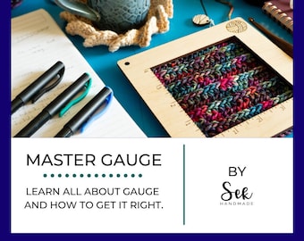 Master Gauge E-Book || Crochet Gauge || Knit Gauge || Learn Gauge || Gauge Guide