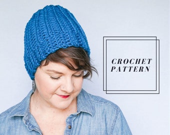 Be Bold Hat Pattern || Bulky Crochet Hat Pattern || Crochet Beanie Pattern || Crochet Toque Pattern || Easy Crochet || Modern Crochet