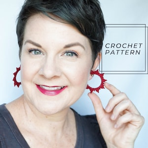 Aspen Crochet Earring Pattern || Crochet Pattern || Crocheting Pattern || Earring Pattern || Instant Download || DIY Earring Pattern