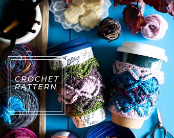 Waylen Cozy Crochet Pattern || Crochet Coffee Cozy Pattern || Learn Crochet || Beginner Crochet || Modern Crochet || Crochet Gifts