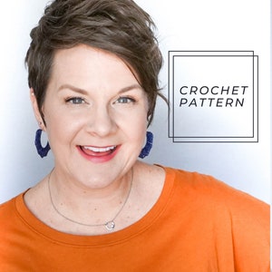 First Bud Crochet Earring Pattern || Crochet Pattern || Crocheting Pattern || Earring Pattern || Instant Download || DIY Earring Pattern