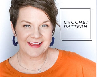 First Bud Crochet Earring Pattern || Crochet Pattern || Crocheting Pattern || Earring Pattern || Instant Download || DIY Earring Pattern