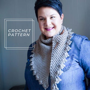 Crochet Shawl Pattern || Crochet Pattern || Winter Shawl || Fall Shawl || Beginner Shawl Pattern || Modern Crochet || Bridget Shawl