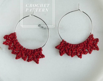 Picot Crochet Earring Pattern || Crochet Pattern || Crocheting Pattern || Earring Pattern || Instant Download || DIY Earring Pattern