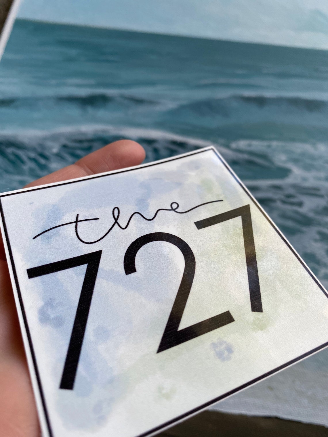 The 727 Area Code Sticker St Petersburg Florida Hometown Etsy