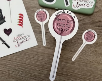 Dark Romance Reader Sticker: "Sucker for a Who Did This To You?"