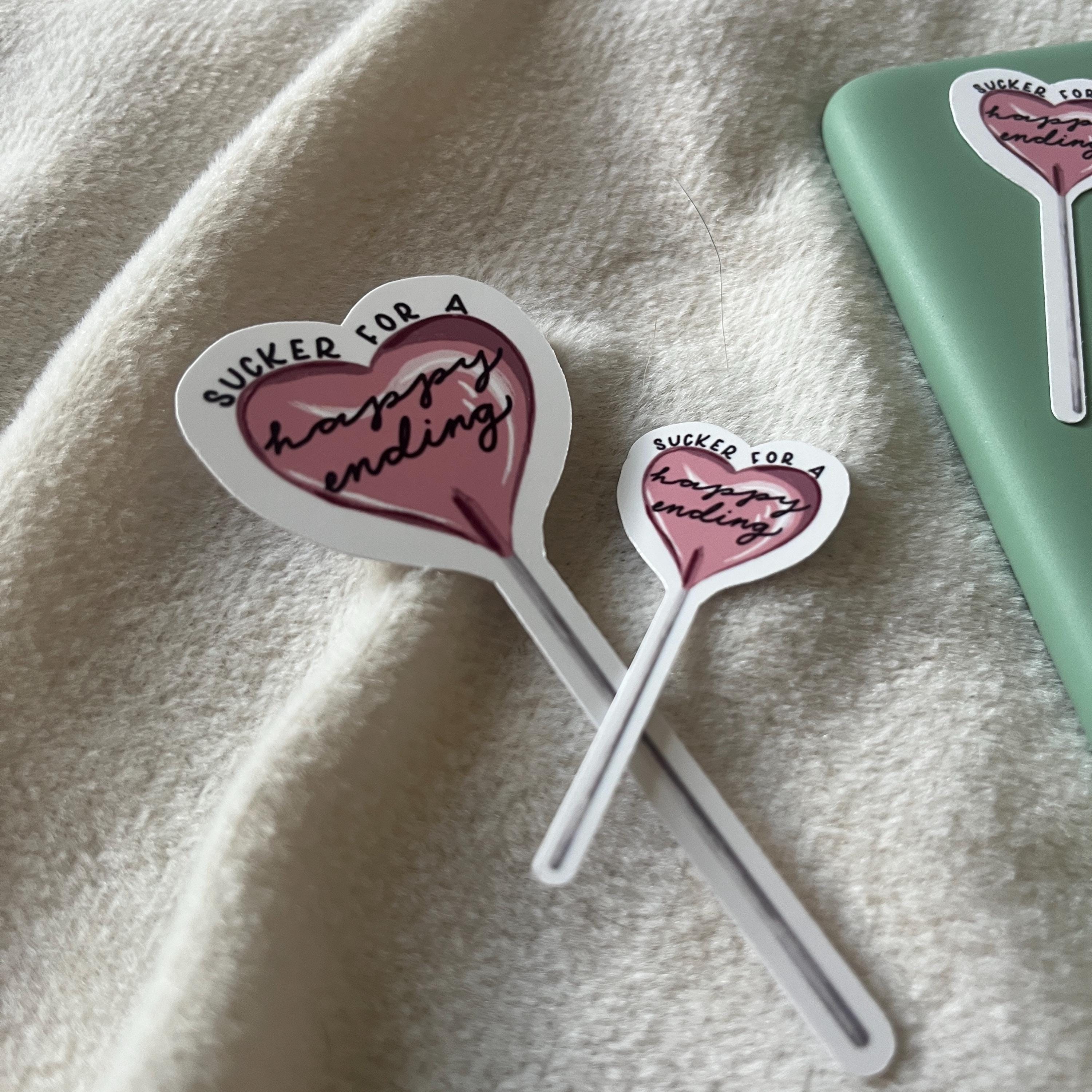 Sucker for a Happy Ending Sticker, Bookish Sticker, Happily Ever After ...