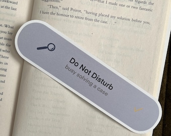 Do Not Disturb Bookmark: Mystery & Thriller Reader Gift