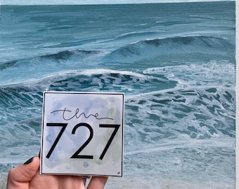 The 727, area code sticker, st petersburg, florida, hometown pride, pinellas county, fl, the sunshine city, waterproof vinyl, tampa bay