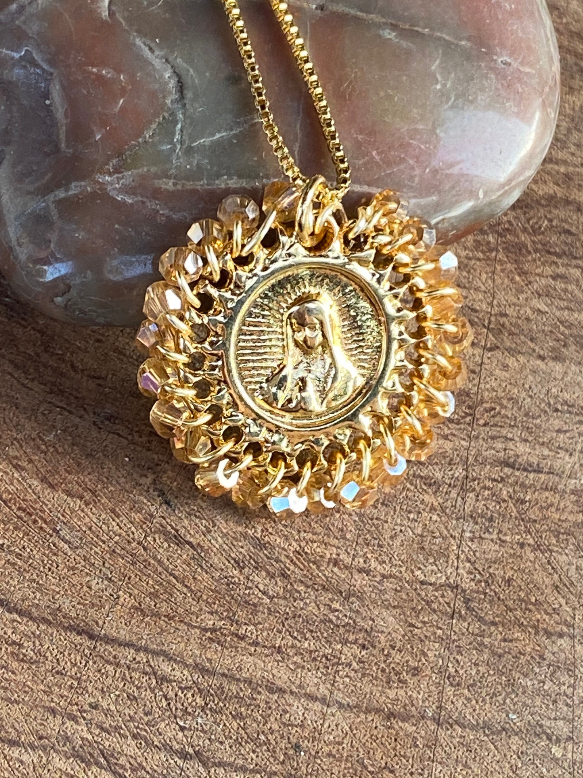 Virgen de guadalupe medallion Clearance