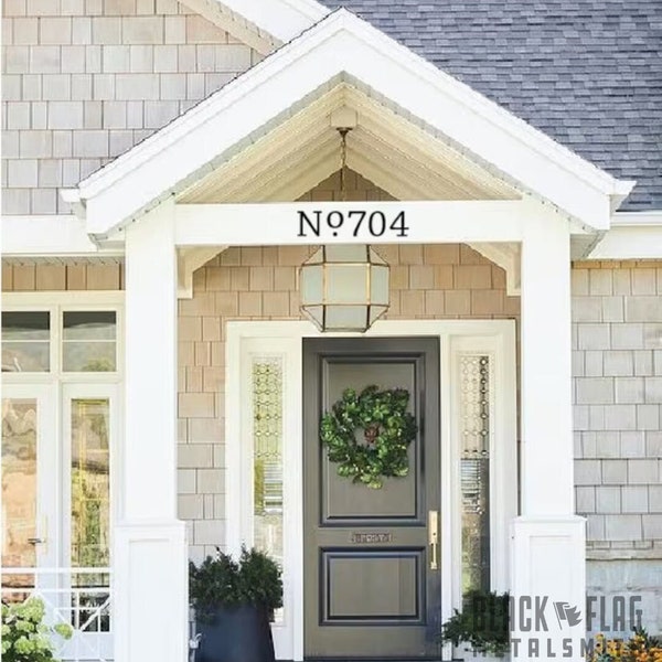Metal House Numbers, Outdoor Address Plaque, Street Number Sign, Home Decor | Charparral No Style