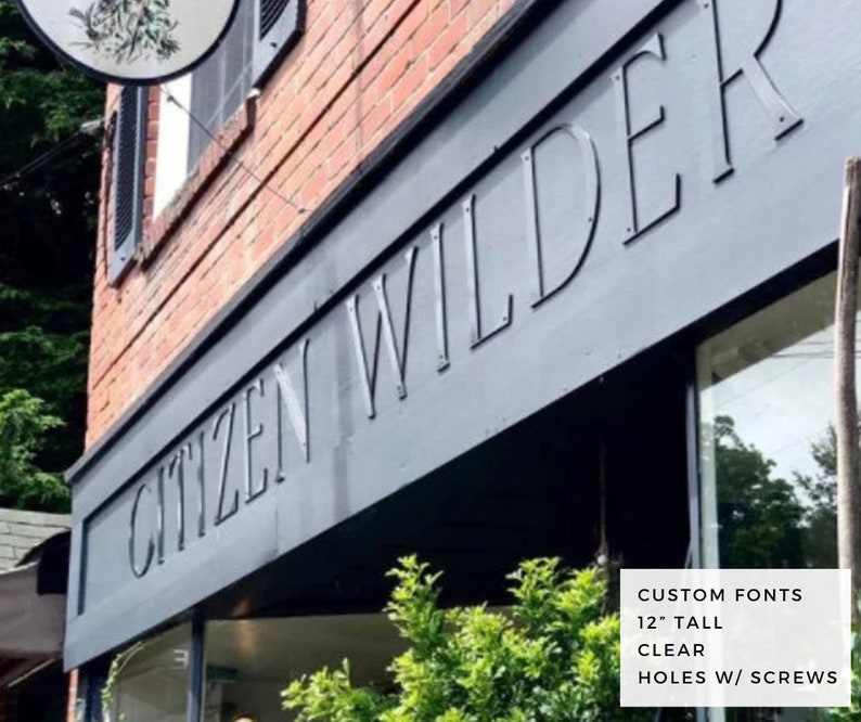 3/16 Thick Outdoor Metal Letters 9 10 Etsy