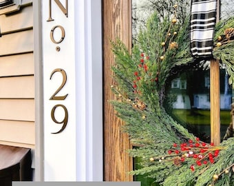 Charlie No. Style House Numbers |  Custom Metal Address Numbers | 5" tall| Black Flag Metal M